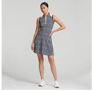 RLX Ralph Lauren Airflow Golf Dress Highlands Floral Athletic Scallop Large